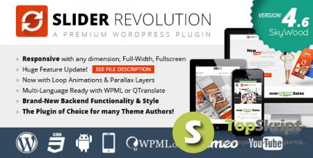 Slider Revolution - WordPress плагин на слайдер