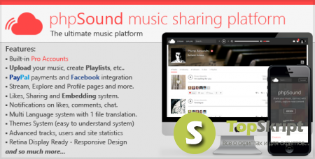 Музыкальная платформа PHP SOUND V1.0.8