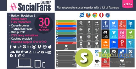 SOCIALFANS V3.2.1 для WordPress