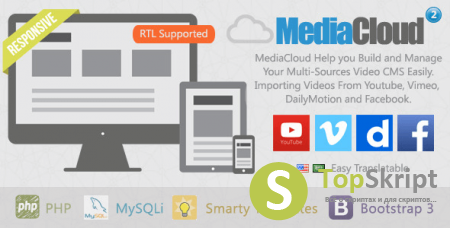 MediaCloud 2.1 - скрипт видео портала