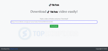 Скрипт загрузки видео из TikTok